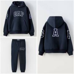 Gp kapşonlu pamuklu takım