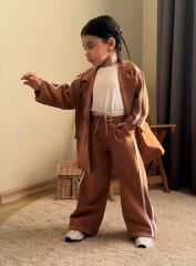 Blazer ceketli 3’lü kız takım