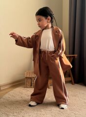 Blazer ceketli 3’lü kız takım