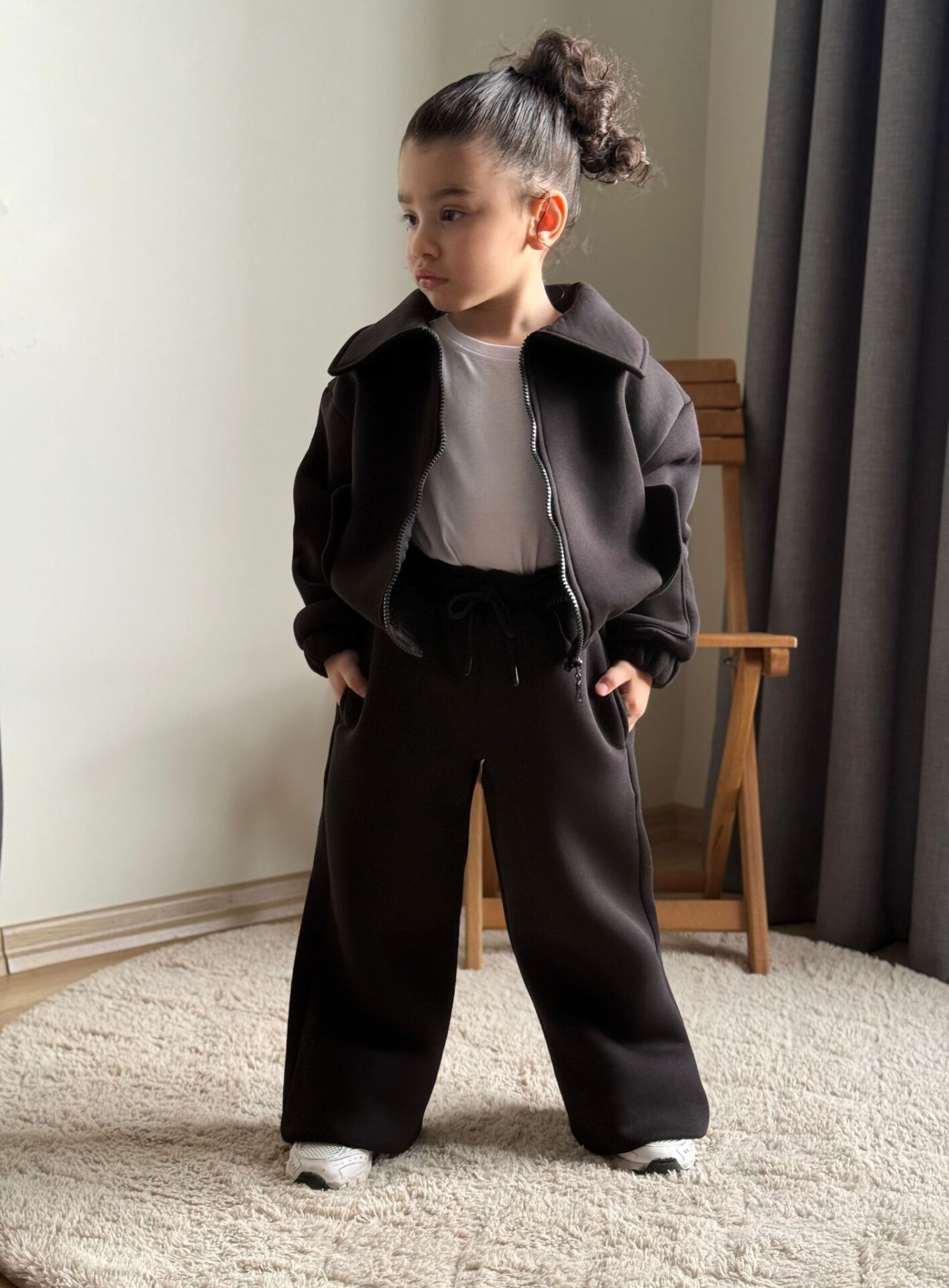 Hırkalı 3’lü Şardonlu kız takım