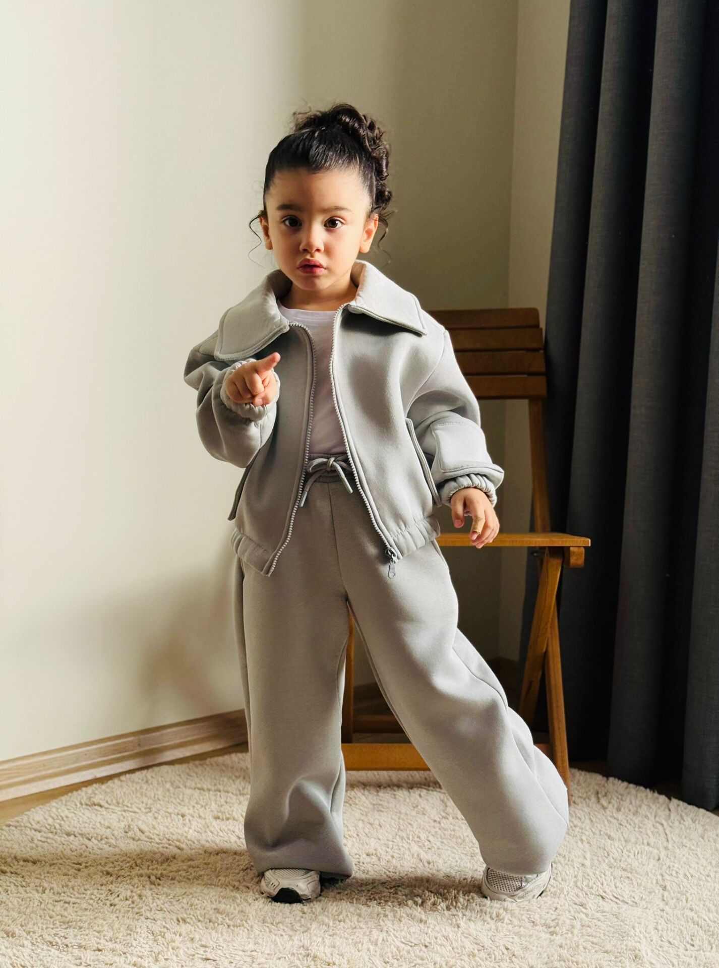 Hırkalı 3’lü Şardonlu kız takım