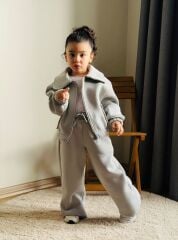 Hırkalı 3’lü Şardonlu kız takım