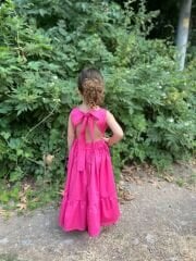 Pembe tasarım elbise