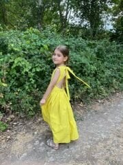 Sarı tasarım Elbise