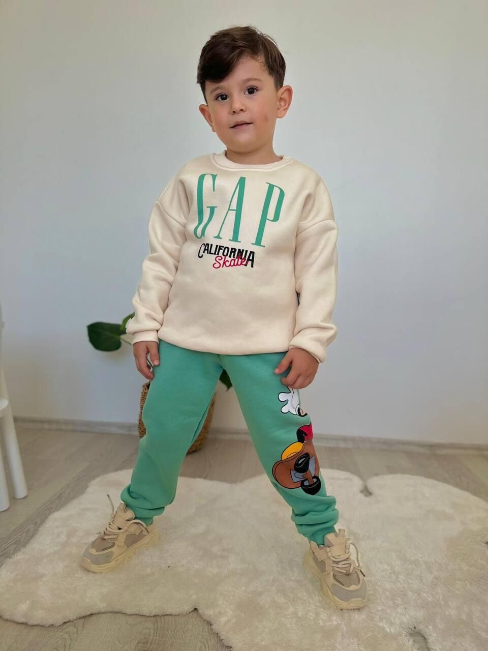 Gp 3 ip Şardonlu pamuklu takım