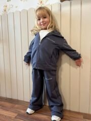 Kapüşonlu fermuarlı 3 iplik pamuklu takım