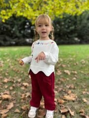 Kore özel tasarım çocuk pamuklu takım