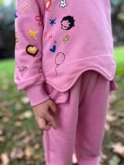 Kore özel tasarım çocuk pamuklu takım