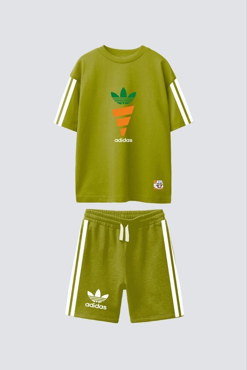 Adds orj baskılı şortlu takım