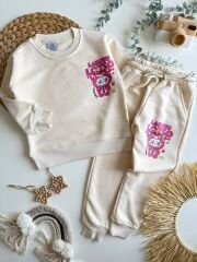 Labubu 3 ip şardonsuz çocuk takım