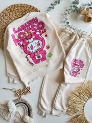 Labubu 3 ip şardonsuz çocuk takım