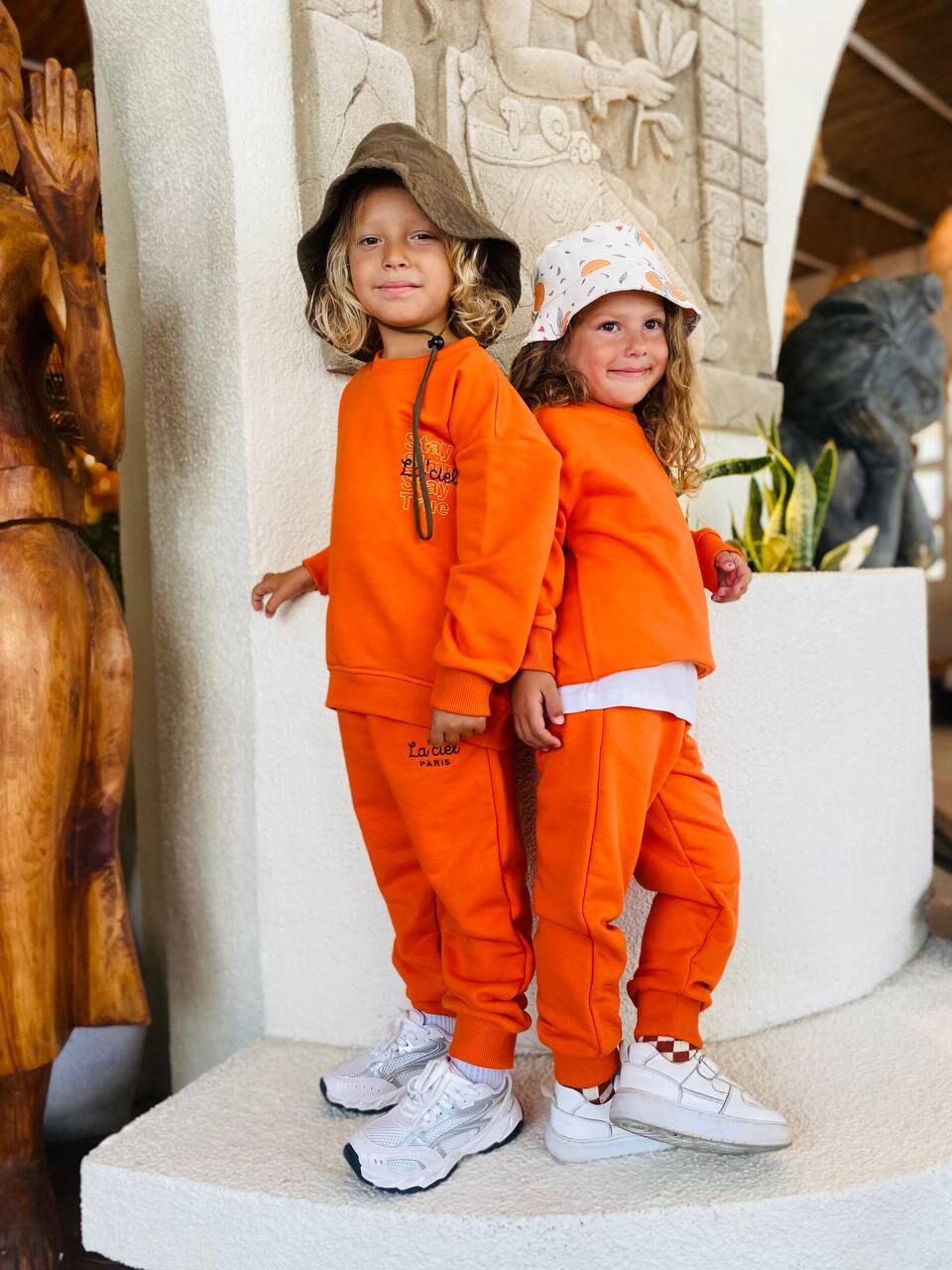 La’ciel Paris unisex 3 ip şardonsuz pamuklu takım