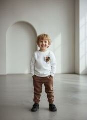 Right place baskılı unisex pamuklu takım