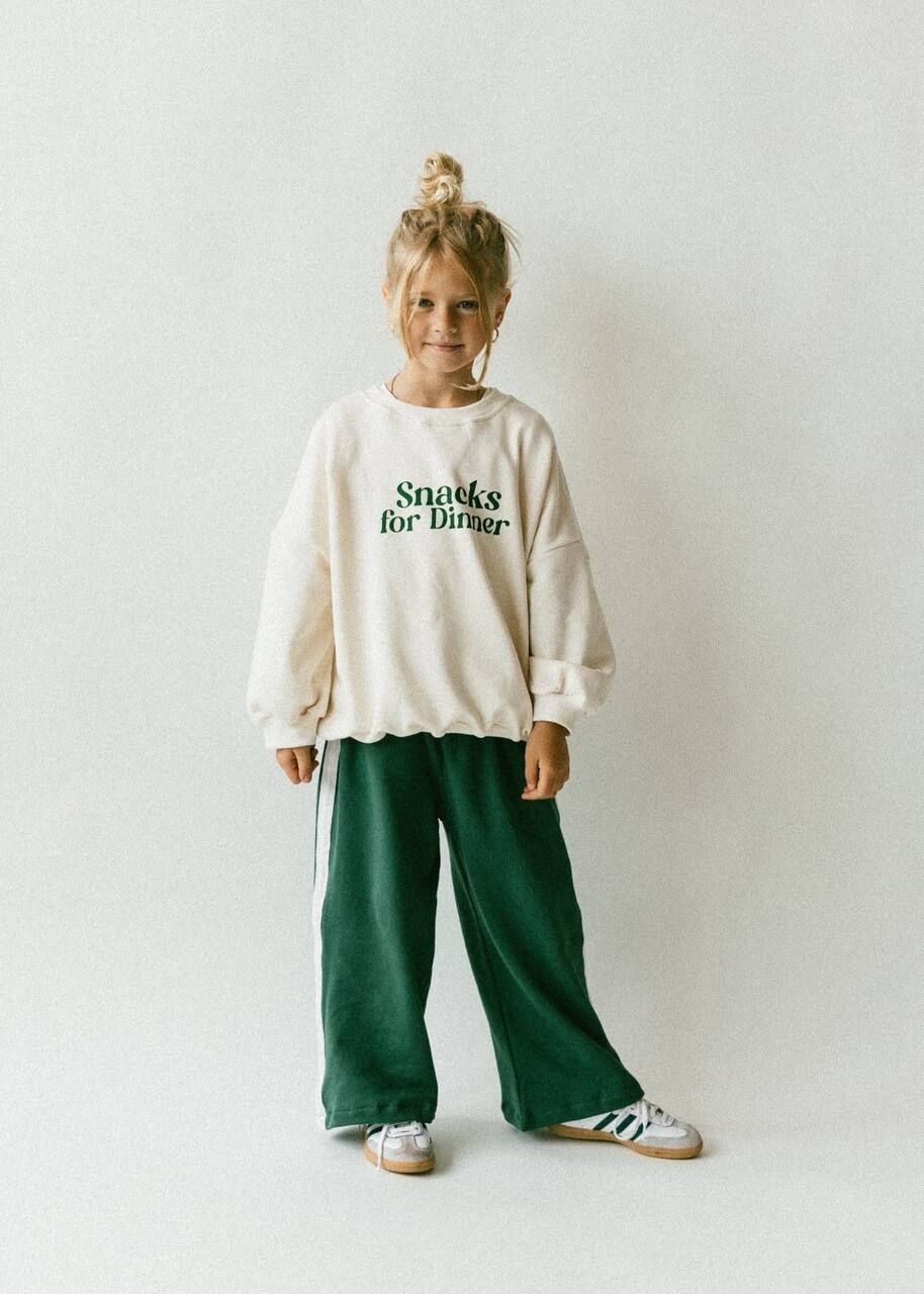 Unisex 3 ip şardonsuz pamuklu takım