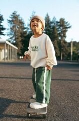Unisex 3 ip şardonsuz pamuklu takım