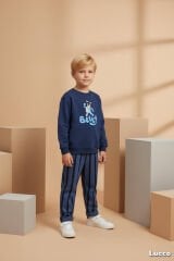 Bluey karekter baskılı pamuklu takım