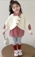 Özel tasarım fiyonk detay pamuklu takım