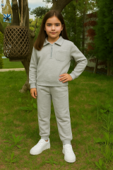 Gri Unisex pamuklu takım