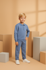 Oversize Unisex pamuklu takım(mavi)