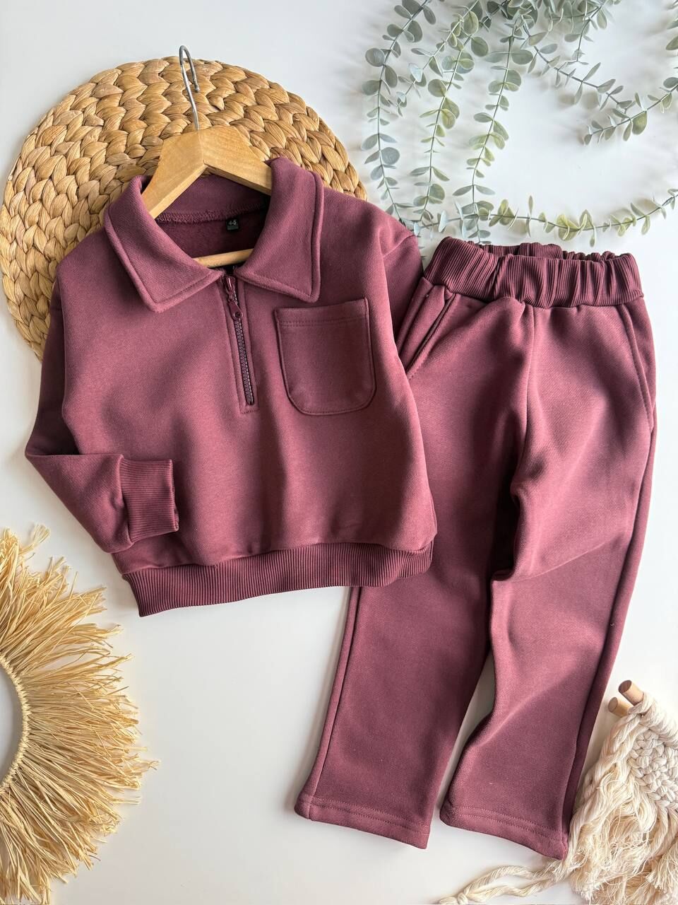 Oversize Unisex pamuklu takım