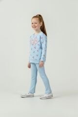 3 ip şardonlu taytlı pamuklu takım