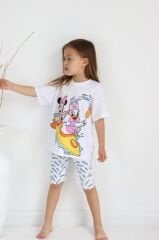 Minney detaylı pamuklu taytlı takım