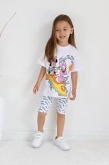 Minney detaylı pamuklu taytlı takım