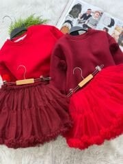 Bordo tütü etekli karnaval takım