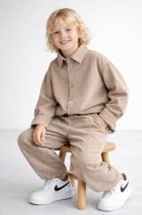 Kadife fitilli Unisex takım