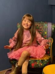 Pembe ponpon deteylıtütü etekli karnaval takım