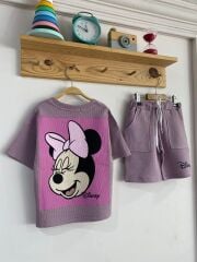 Disney pamuklu şortlu takım