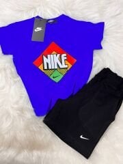 Pamuklu şortlu takım