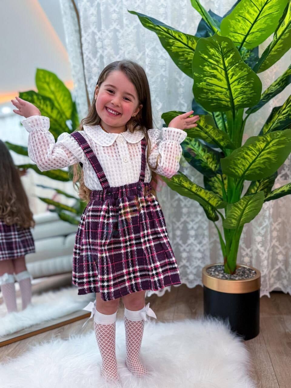 Tüvit  salopet elbise gömlek takım