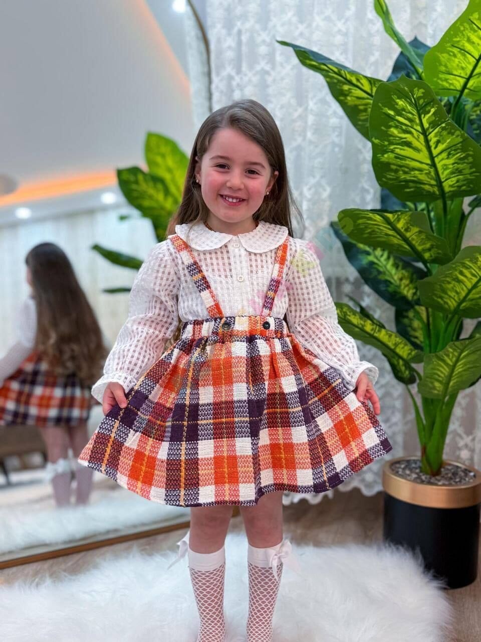 Tüvit salopet elbise gömlek takım