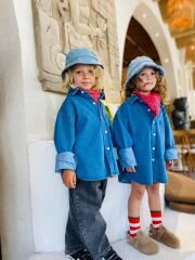 Unisex denim gömlek