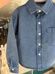 Unisex denim gömlek