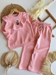 Hello kitty yaka detay pamuklu takım